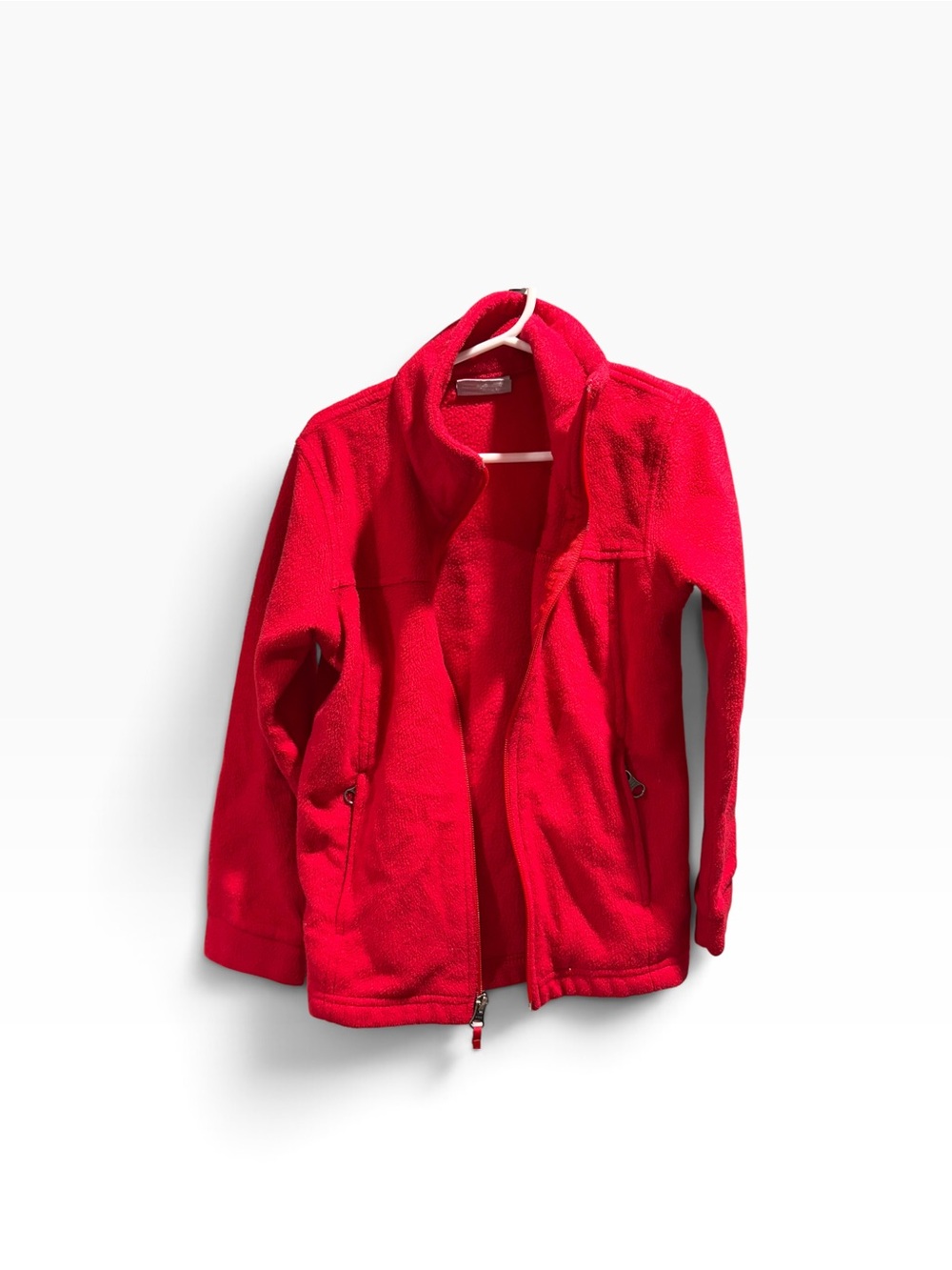 Columbia Kids Red Full Zip Fleece Jacket Youth Size XS